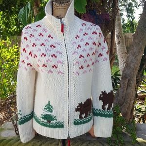 American Eagle wool/Alpaca zip front sweater